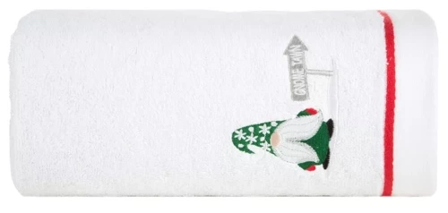Ręcznik świąteczny dziadek mróz Gerda 1 Eurofirany biały
