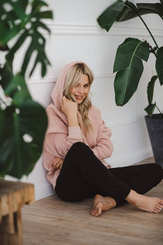 Bluza do karmienia Motherhood Milk&Love oversize pudrowy róż