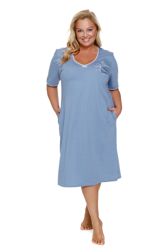 TB.7263 Koszula Nocna Plus Size Doctor Nap - sky blue