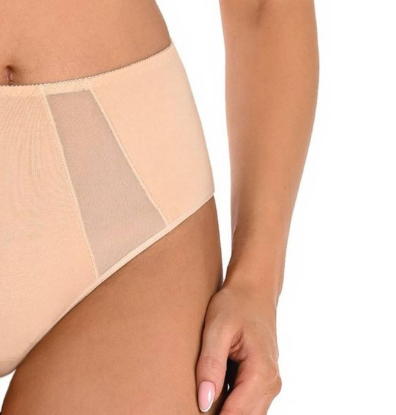 Figi z wysokim stanem Vicky Teyli - beżowy