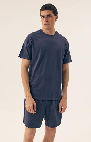 Piżama Męska 42601 Shore Henderson - steel blue 