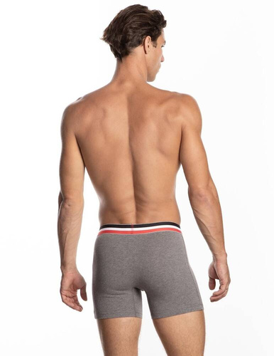  Bokserki męskie M-1052 SZG Lama czarny szary