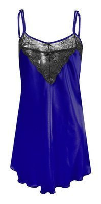 Koszulka satynowa damska DKaren - modrak