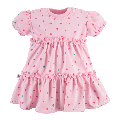 Sukienka z krótkim rękawem Strawberry & Love Eevi - różowa