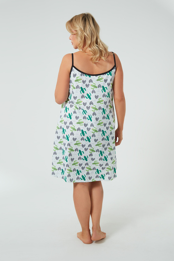 Koszula nocna z wąskim ramiączkiem Picos Italian Fashion - druk