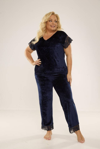 Piżama Damska 631 Milagros Forex - granat