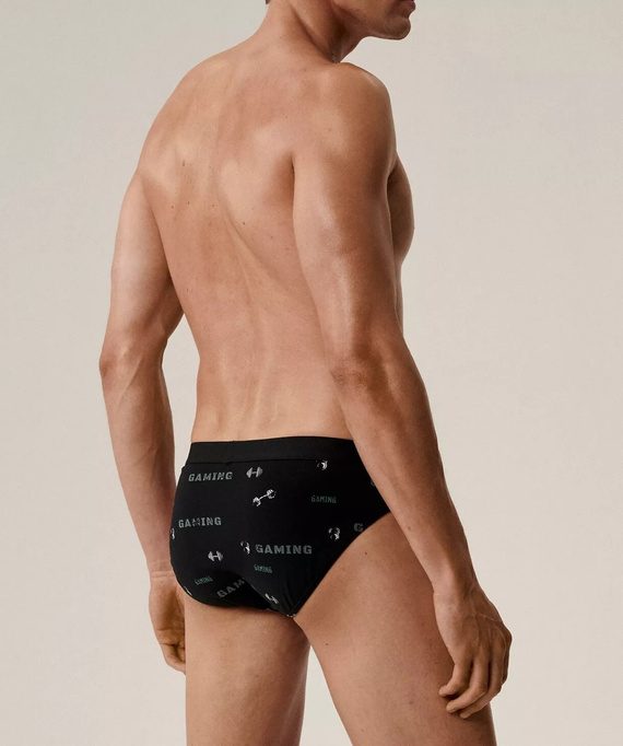 Slipy męskie Atlantic 3MP-206/25 – 3-pak, bawełniane, dopasowane