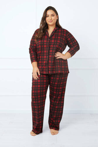 Piżama Damska długi rękaw, długie spodnie Nicola Italian Fashion - druk