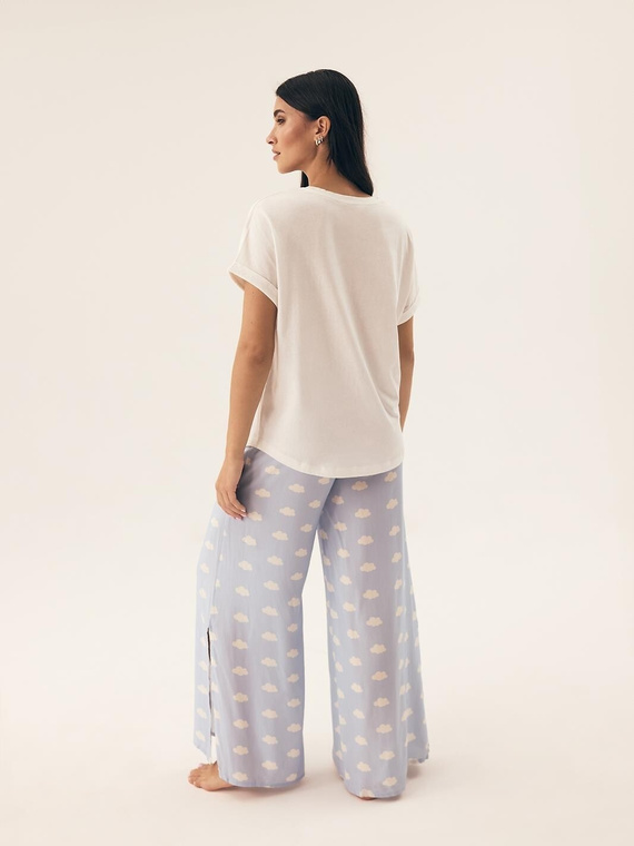 Piżama Damska 42730 Nubes Henderson - kremowy