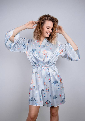 Podomka damska  DKaren DK-P - błękit 015