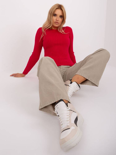 Sweter damski PM-SW-PM1089.09P Paris - czerwony