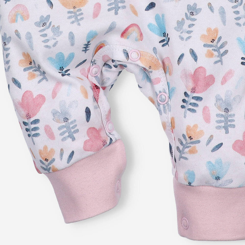 Pajacyk bez stópek z bawełny organicznej Tęczowy Ogród Nini