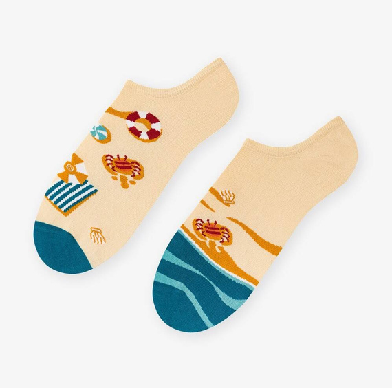 Skarpety męskie Asymetryczne 009 More - 016 żółty jasny