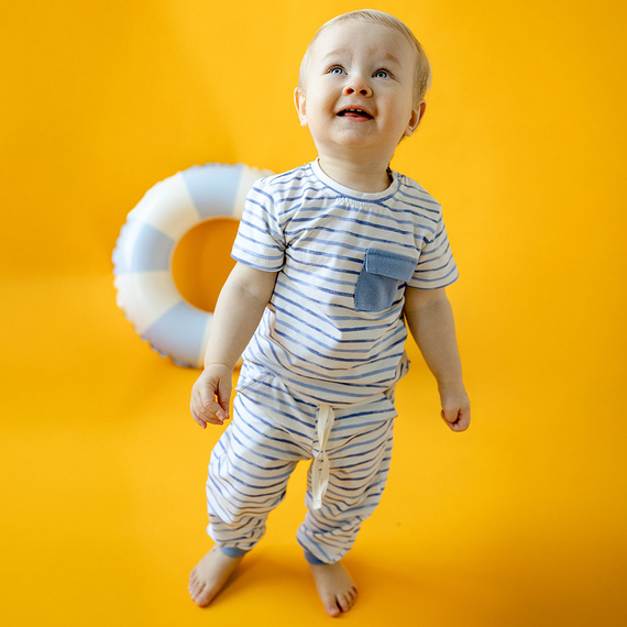 Spodnie bawełniane Elephant Eevi - paski