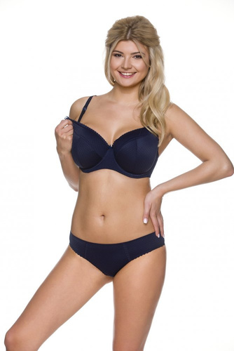 1381 BIG biustonosz do karmienia na duży biust Lupoline - granatowy