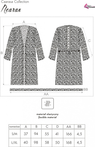 Szlafrok damski Nearan LC 90602 Caarasa Collection LivCo Corsetti