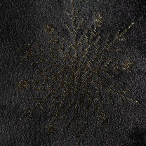 Narzuta świąteczna welurowa Carol Eurofirany granatowy  