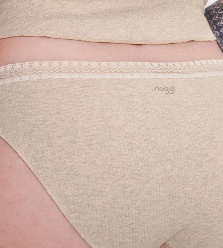 Figi Damskie GO Ribbed R Tai C2P 2-pak Sloggi - grey combination