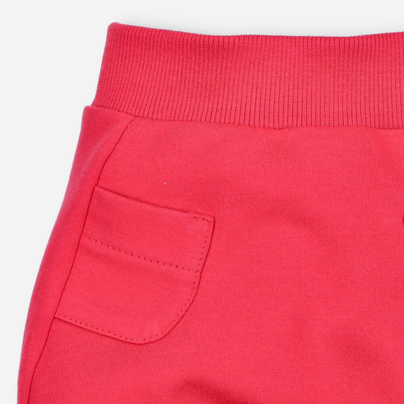 Spodnie dresowe z bawełny organicznej Nini koralowy