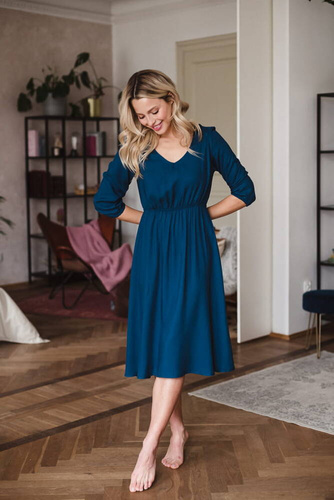 Sukienka ciążowa i do karmienia Lovely Dress Midi Milk&Love poseidon