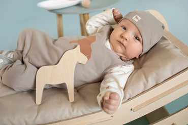 Ogrodniczki niemowlęce Wooden Pony Pinokio - beż