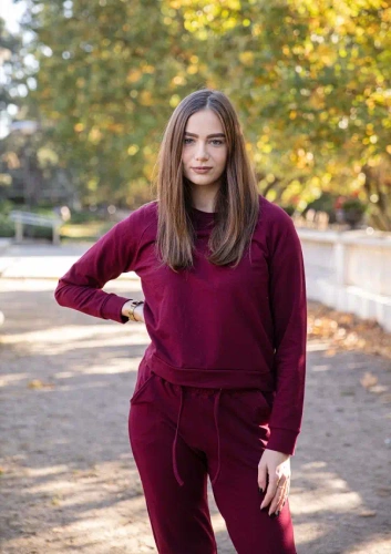 Bluza dresowa Wenezja Dkaren - bordo
