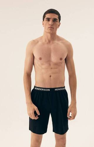 Spodnie piżamowe42697 Select  Henderson - czarne