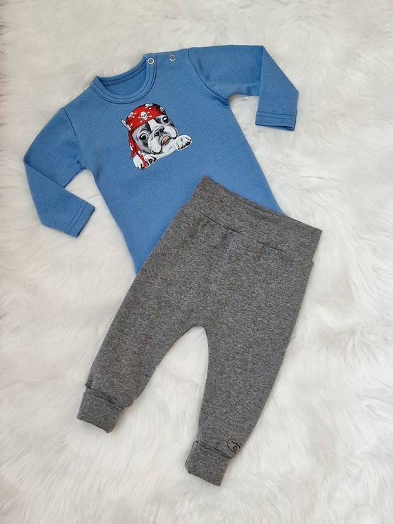 Body z długim rękawem Pirat Bambarillo niebieski