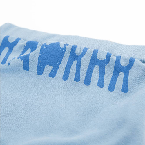 Szorty z wiązaniem Nature Ewa Klucze - niebieski