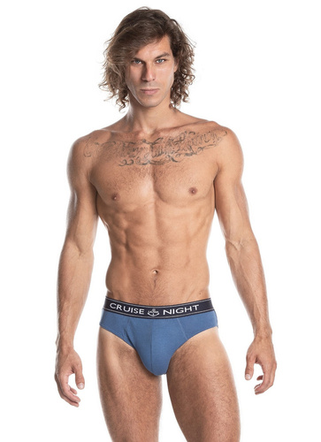 Slipy męskie M-982 SD Lama granatowy niebieski