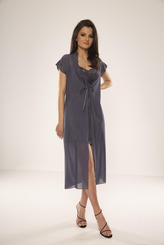 Długa Koszula nocna 469 Alison Forex - szary