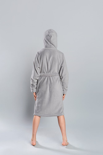 Szlafrok chłopięcy Mimas Italian Fashion- szary