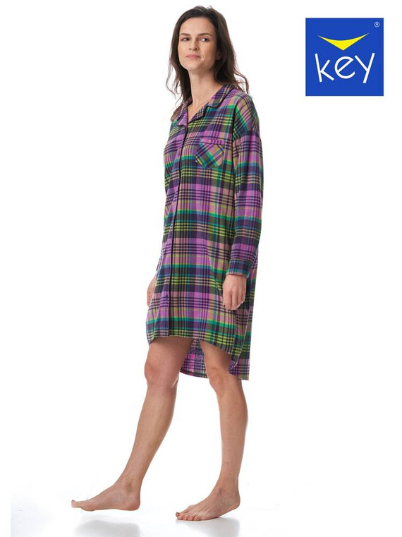 Koszula damska LND 483 Key - rózowy