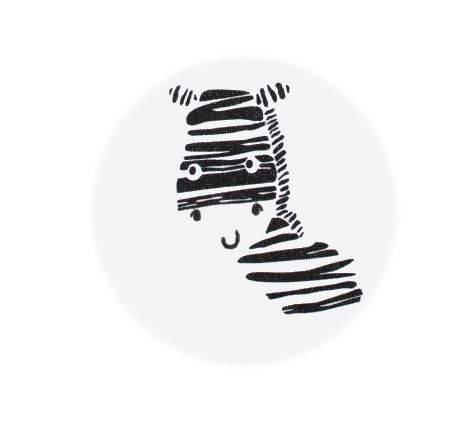 Zebra Komplet 5-częściowy Terjan - biały