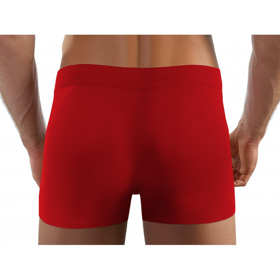 Bezszwowe bokserki męskie BM07 Solar Sesto Senso - czerwony