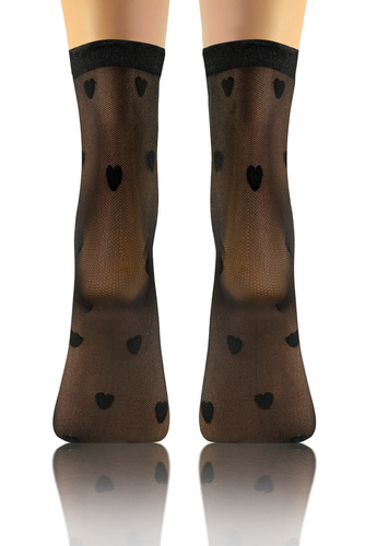 Skarpetki damskie Sesto Senso wzór 04 serca