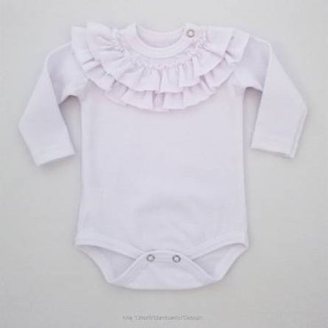 Body z długim rękawem Cała Ja Bambarillo biały