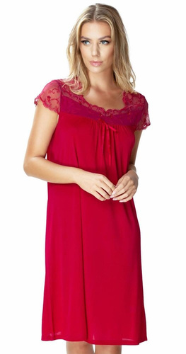 6279 Dolce Vino halka koszula nocna damska Mewa burgund