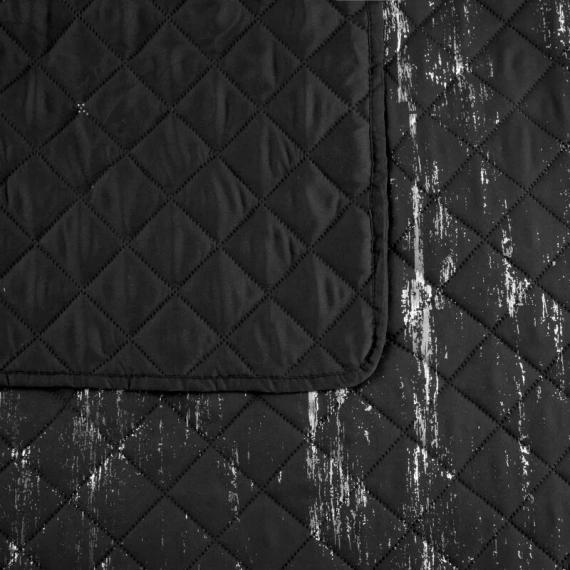 Narzuta dekoracyjna Blink 1 Design91 czarny/srebrny