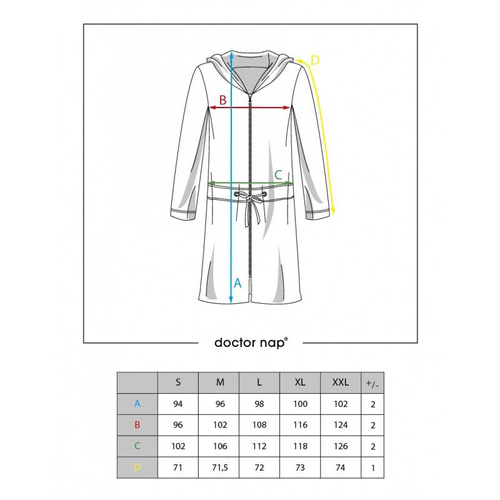 SWO.1008 Szlafrok damski Doctor Nap - beige