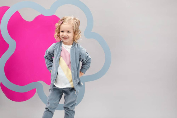 Rozpinana bluza Romantic Pinokio - niebieski