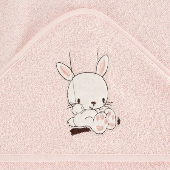 Niemowlęce okrycie kąpielowe Baby 64 Królik Eurofirany różowy