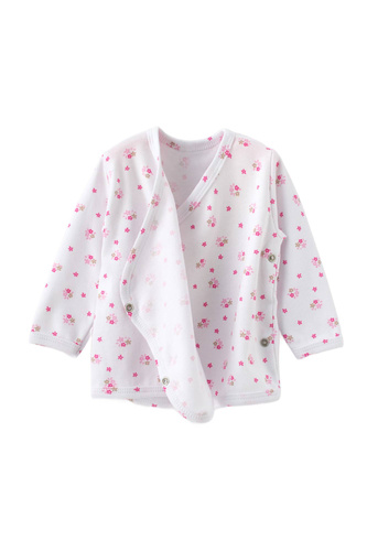 Bawełniana koszulka niemowlęca Kwiatki Martex | Komfort na co dzień