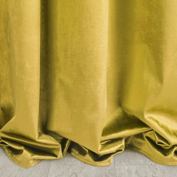 Zasłona gotowa na przelotkach Elina Design91 biały-musztardowy