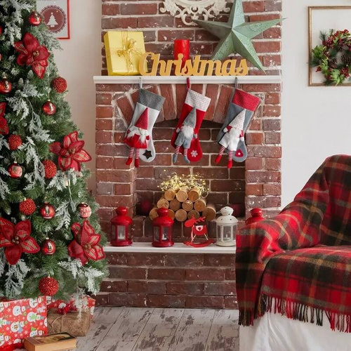 Skarpeta świąteczna but 100 Eurofirany czerwony