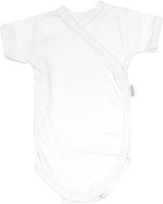 Body kopertowe z krótkim rękawem BKB Basic Mamatti - biały