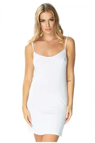 4485 Gracja halka koszula nocna damska Mewa biały