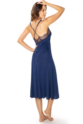 Koszula nocna damska 86648 Pari Mewa granatowy