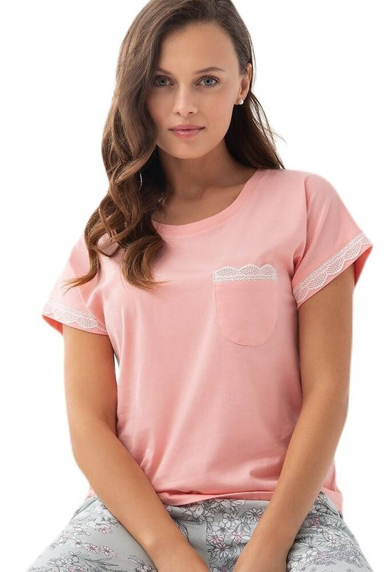 Piżama Damska 342 Luna -koralowy