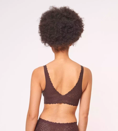 Top Zero Lace Sloggi - ebony brown